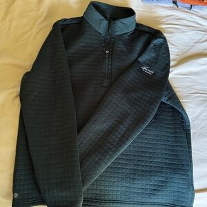 Adidas Dark Green Quarter-Zip Pullover